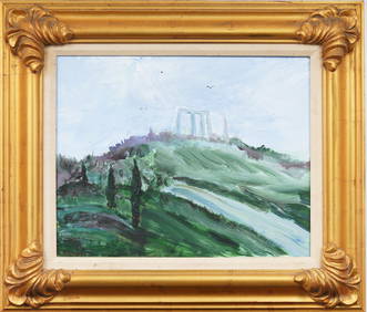 Vintage American or European Nicely Framed Impressionist Oil Painting (1 of 6)