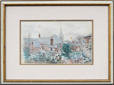 Albert Goodwin (1845 - 1932) Signed English Impressionist Framed Landscape Painting