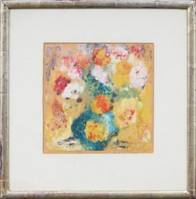 Antique American Signed Monoprint Framed Still Life
