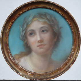 ATTR Pierre-Paul Prud'hon (1758-1823) Framed French Old Master Portrait Painting Knoedler Provenance (1 of 7)