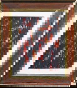 Hermann Glockner (1889 - 1987) Vintage German Framed Abstract Expressionist Signed Painting (1 of 5)
