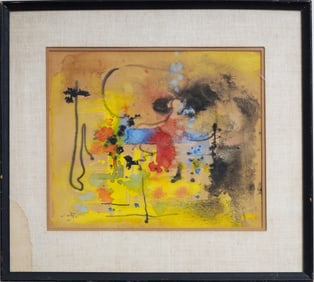 Roberto Antonio (Echaurren) Matta (1911 - 2002) Estate Find Mid Century Modern Abstract Painting