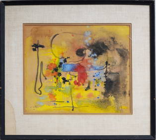 Roberto Antonio (Echaurren) Matta (1911 - 2002) Estate Find Mid Century Modern Abstract Painting (1 of 7)