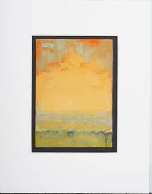 William McCarthy Atmospheric Abstract Sunset Landscape American Original Oil Painting (1 of 7)