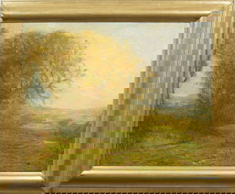 Charles Melville Dewey (1849-1937) Large Framed Tonalist Landscape Oil Painting Ex Museum Work (1 of 6)