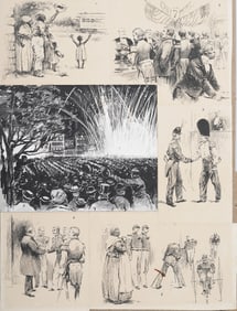 7th Regiment Visit to Washington DC Historic Original Art