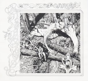 Mike Deweese Vintage American Surreal Illustration Drawing