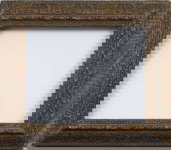 Antique American Intricate And Ornate Oil Painting Frame Fits 18x22 Inch Artwork: Antique American oil painting frame. Measuring 27 by 31 inches overall and rabbet 18 by 22. Please see all images for condition. Size is measured and written on the back of the painting. The first siz