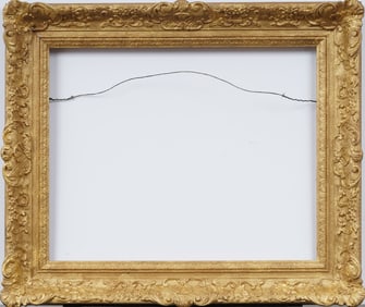 Antique American Gold Giltwood Impressionist Oil Painting Frame Fits 16 by 20 Inch Art