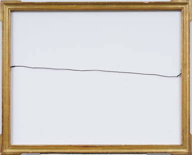 Vintage American Gold Gilt Wood Oil Painting Frame Fits 22 by 28 Inch Artwork: Antique American oil painting frame. Measuring 25 by 31 inches overall and rabbet 22.5 by 27.25. Please see all images for condition. Size is measured and written on the back of the painting. The firs
