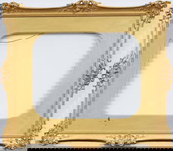 Antique Fancy American Oil Painting Frame Fits 11 by 14 Inch Artwork: Antique American oil painting frame. Measuring 19 by 22 inches overall and rabbet 16 by 19. Please see all images for condition. Size is measured and written on the back of the painting. The first siz