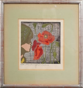 Tadashi Nakayama (1927-2014) Vintage Japanese Woodblock Print