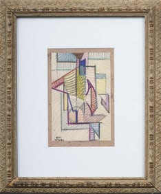 William Littlefield (1902-1969) Well Framed Vintage American Pencil Drawing