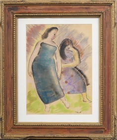 Charles William Ward (1900 - 1962) Well Framed Luminous Antique American Pastel