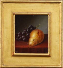 Morston Ream (1840-1898) Antique American Realist Fruit Still Life Framed Oil Painting Museum Prov
