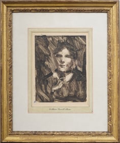 William Merritt Chase (1849 - 1916) Antique American Important Monotype Framed Painting