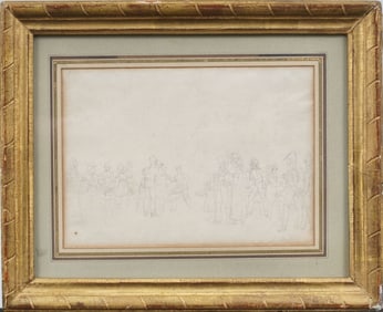 Louis-Leopold Boilly (1761 - 1845) Antique French Old Master Cafe Scene Framed Drawing