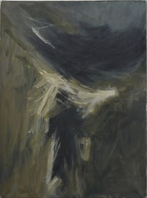Signed Large 1967 Abstract Expressionist Vintage Mid Century Modern Oil Painting