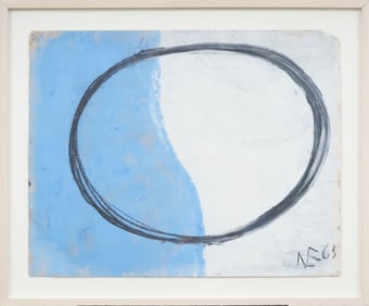 Signed Vintage American School Minimalist Abstract Framed Painting