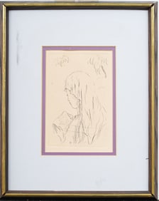 Pierre Bonnard (1867 - 1947) Antique French Impressionist Woman Portrait Framed Print