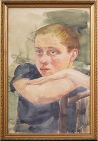 Jose Vital Branco Malhoa (1855 - 1933) Signed Portuguese Modernist Portrait Framed Painting