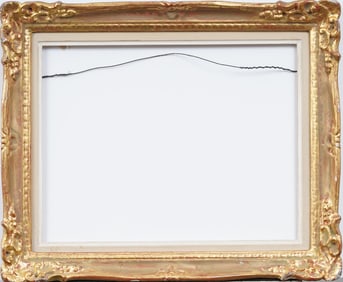 Antique American Gold Giltwood Impressionist Oil Painting Frame Standard 14x18 Inch