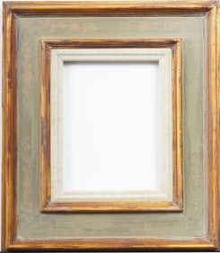 Antique American Modernist Oil Painting Frame Fits Standard 8 by 10 Artwork