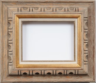 Antique American Modernist Oil Painting Frame Fits 9x12