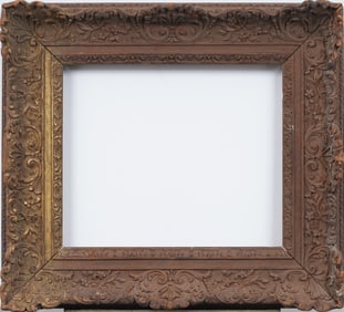 Early Important Heavy Gold Giltwood Oil Painting Frame Heydenryk Design Fits 15x18