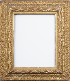 Large Wide Gold Leaf Early Thick Chunky Fancy Giltwood Oil Painting Frame 20x26 Artwork