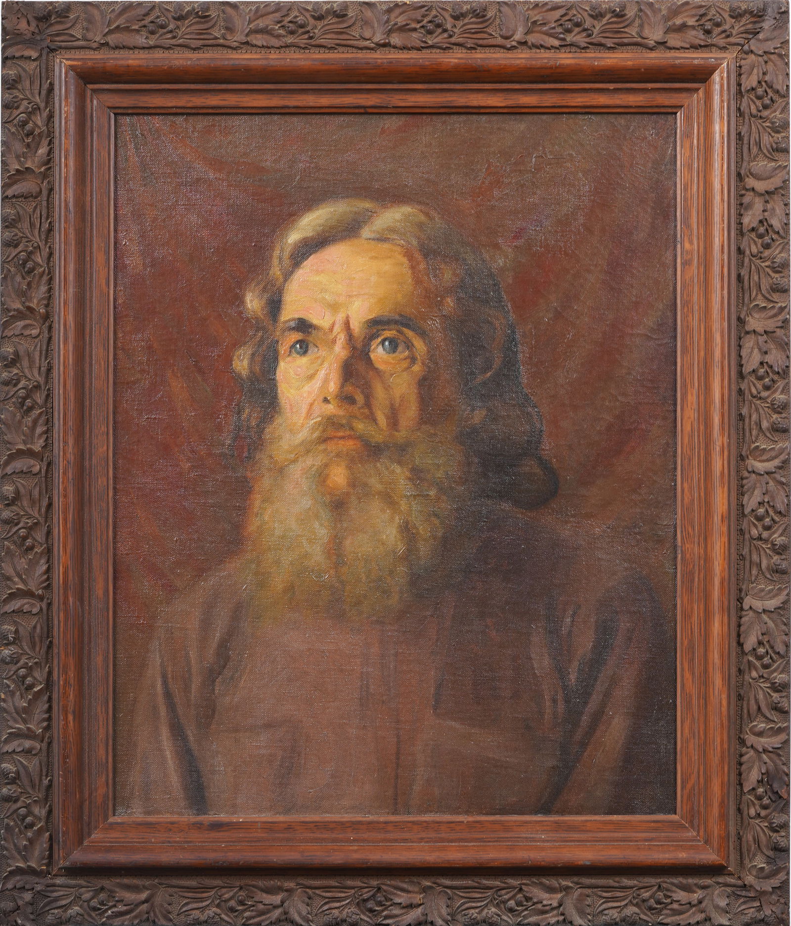 Antique European Realist Male Portrait Framed Original Oil Painting: Antique European portrait oil painting . Oil on canvas. Framed. Measuring: 26 by 22 inches overall, and 21 by 17 painting alone. Please see all images for condition. Size is measured and written on th