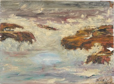 Margaret Schoonover Lefranc (1907 - 1998) Antique American Seascape Original Oil Painting