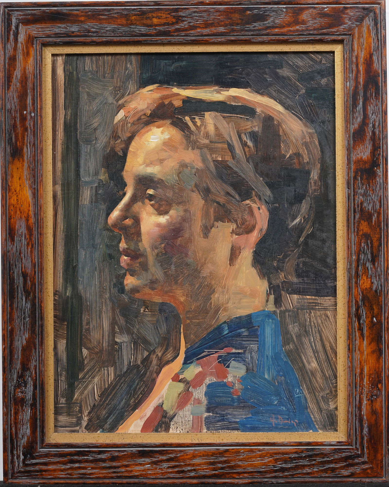 Helena Adele Dunlap (1876 - 1955) Antique American Modernist Woman Portrait Framed Oil Painting (1 of 6)