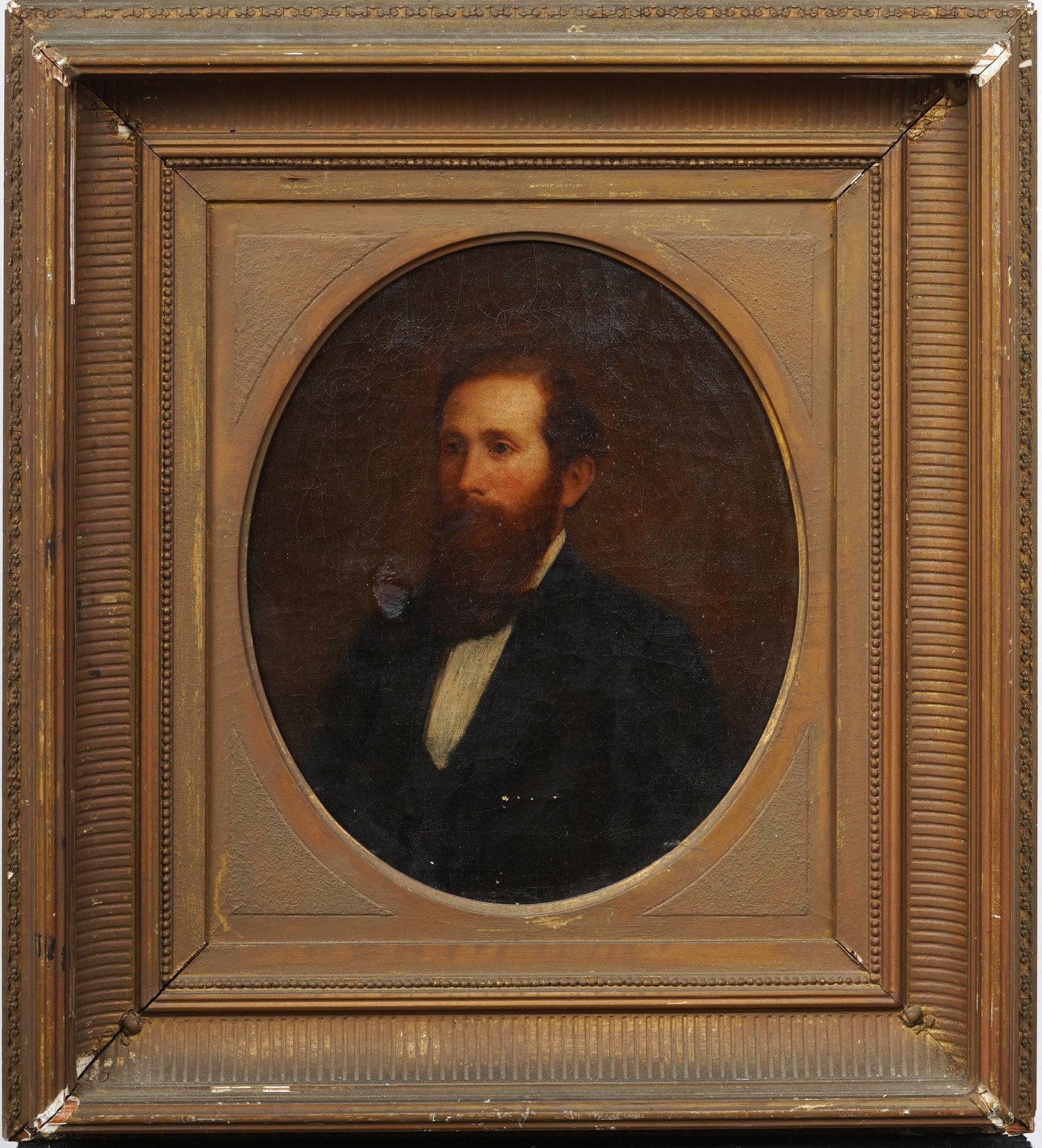 Antique American Early 19th Century Realist Male Portrait Nicely Framed Oil Painting: Antique American realist male portrait oil painting . Oil on canvas. Signed. Framed. Measuring: 20 by 18 inches overall, and 12 by 10 painting alone. Please see all images for condition. Size is measu