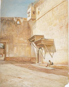 Samuel Colman (1832 - 1920) Antique American Hudson River School Orientalist Cityscape Painting