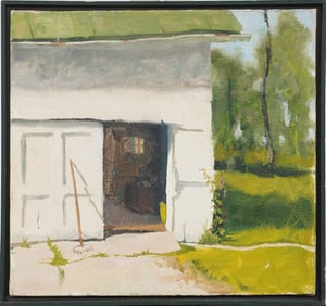 Finely Painted American Contemporary Landscape Framed Oil Painting