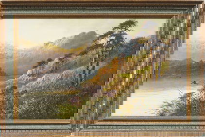 Frank Hider (c.1861 - 1933) Antique English Detailed River Landscape Framed Original Oil Painting