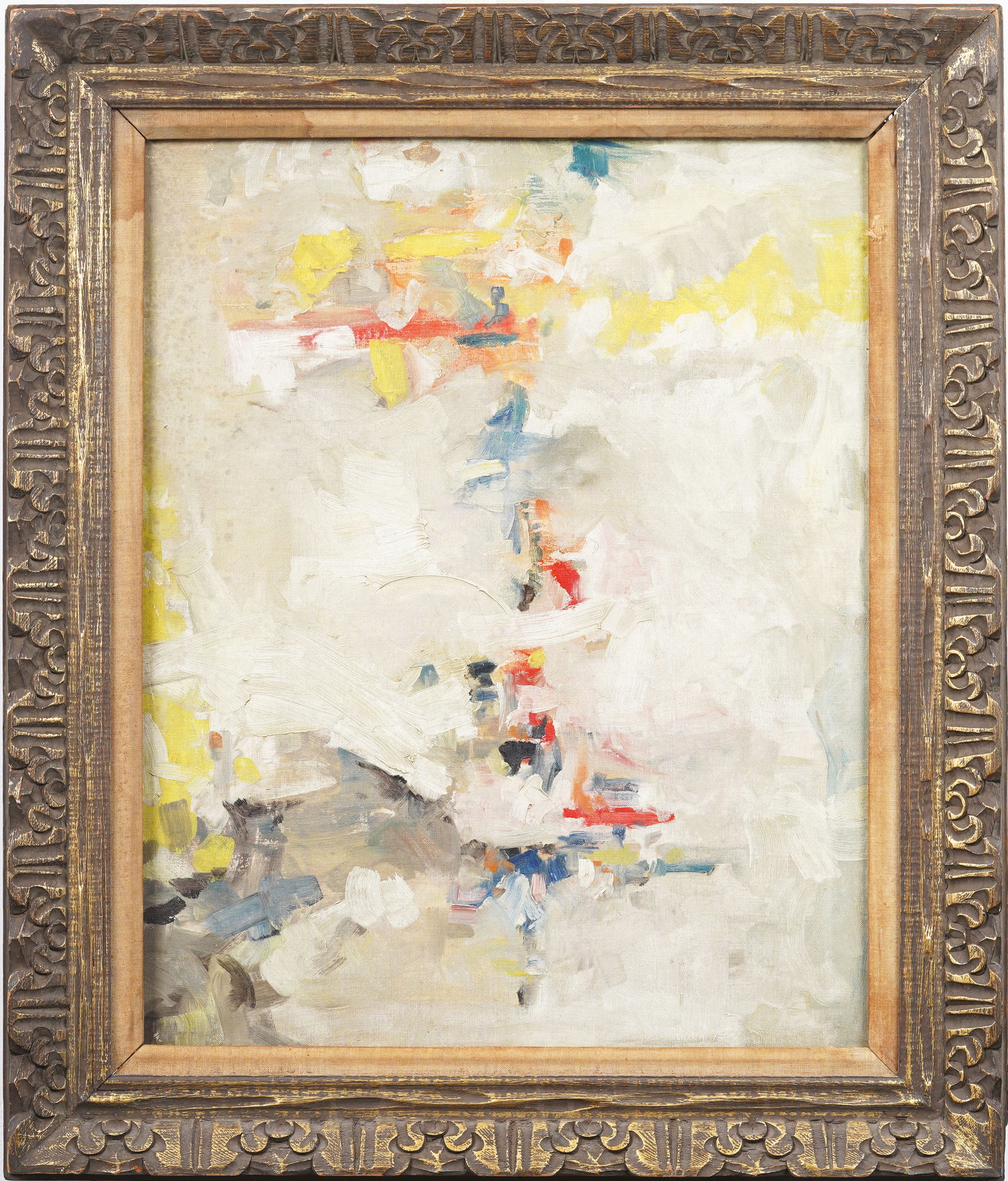 Antique American Abstract Expressionist Framed Signed Large Original Oil Painting (1 of 10)