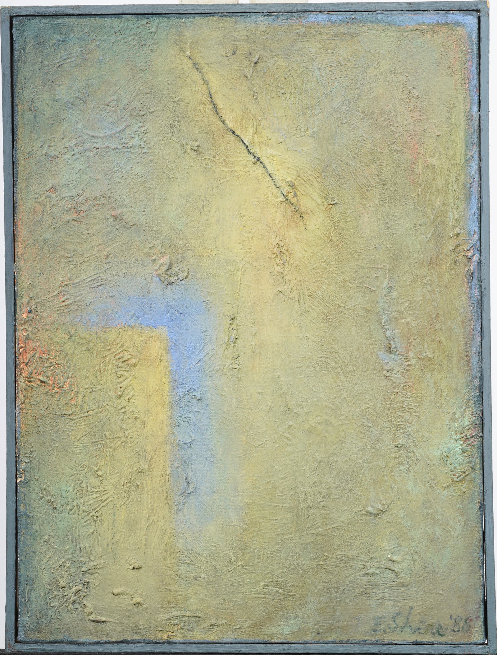 Signed Vintage Mid Century Modern Abstract American School Signed Original Oil Painting (1 of 6)