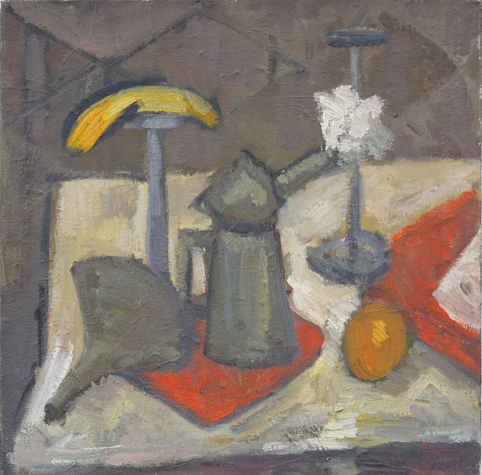 Vintage American Modernist Kitchen Table Still Life Original Oil Painting (1 of 4)