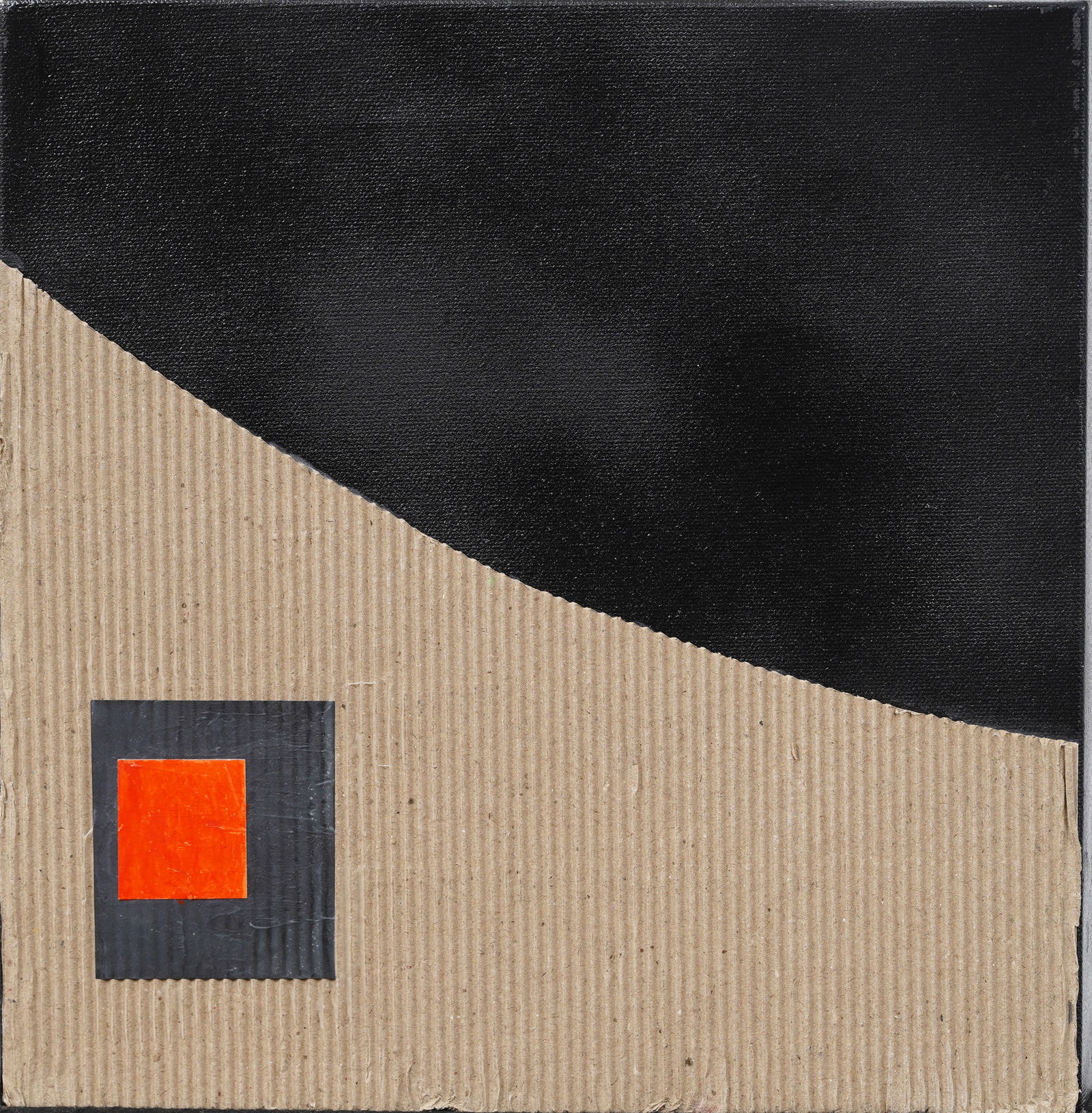 Sal Baracca Signed Contemporary Abstract Assemblage American Modernist Original Oil Painting (1 of 3)