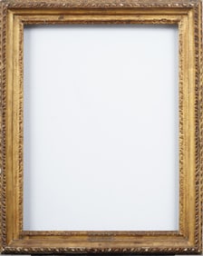 Antique American Impressionist Gold Leaf Oil Painting Frame Fits Standard 20 by 26 Inch Art