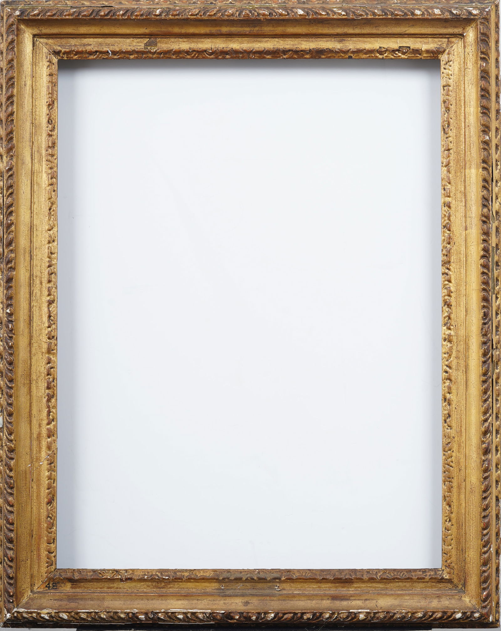 Antique American Impressionist Gold Leaf Oil Painting Frame Fits Standard 20 by 26 Inch Art (1 of 5)