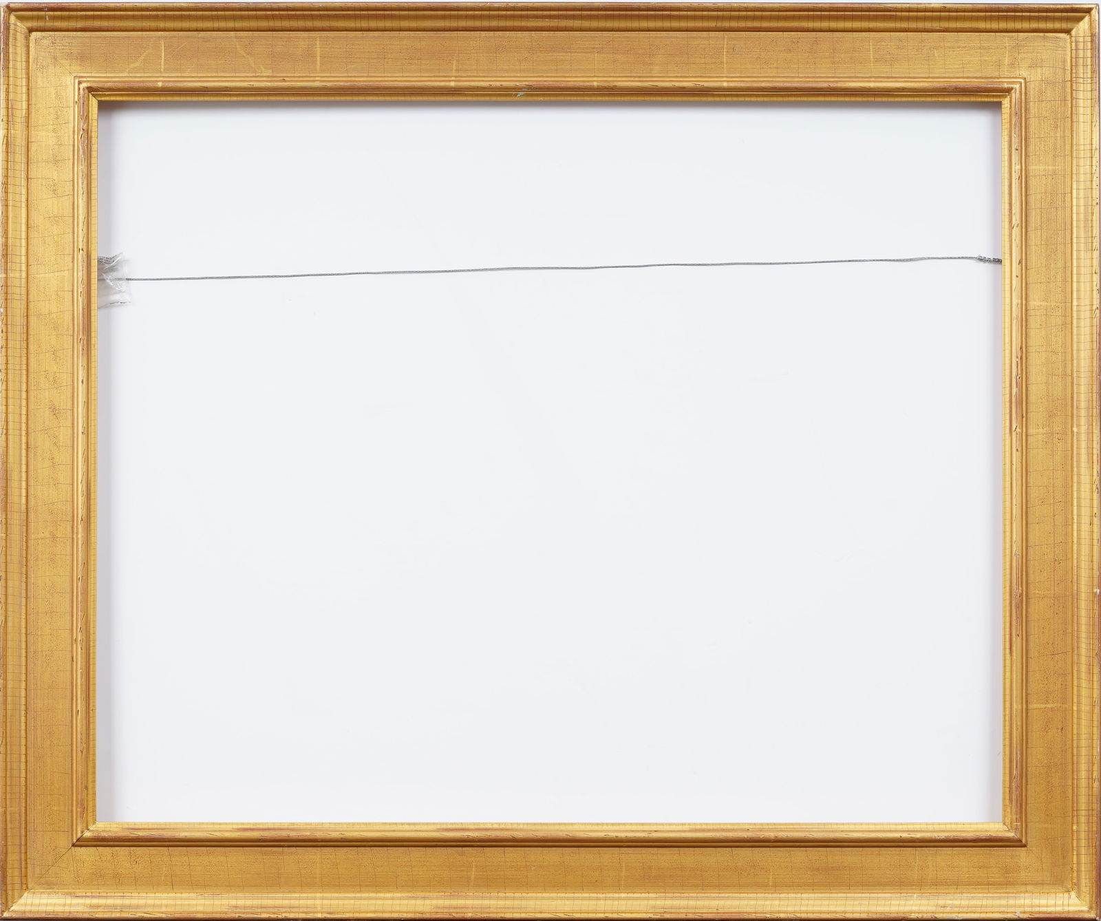 Vintage American Gold Giltwood Oil Painting Frame: Vintage American oil painting frame. Measuring: 30 by 36 inches overall, 24 by 30 inches rabbet, and 23.5 by 29.5 inches viewing window. Please see all images for condition. Size is measured and writt