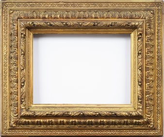Antique Fancy Gold Giltwood French Oil Painting Frame