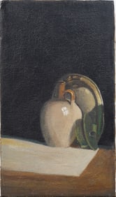 Antique American Realist Still Life Oil Painting