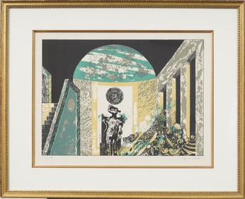 Guido Biasi Vintage Italian Modernist Signed Print