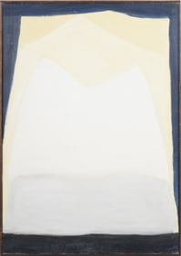 Vintage American Minimalist Abstract Expressionist Framed Original Oil Painting