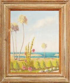 Signed Original Oil Painting of Florida Keys Beach Landscape