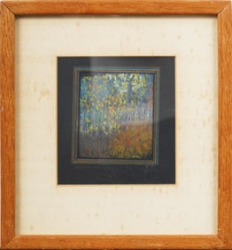 Vintage Signed Zaikine American Original Modernist Abstract Framed Painting